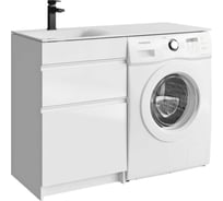 Подвесная тумба AQWELLA для ванной Duet для раковины 37604526 правая 53 см белая DU01052N