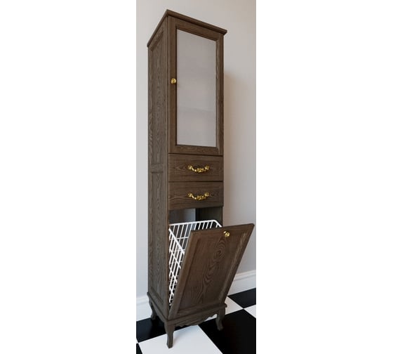 Колонна ValenHouse ЭЛЛИНА-400R кальяр, корзина, ясень ручки золото E40_ККRКЗ 1