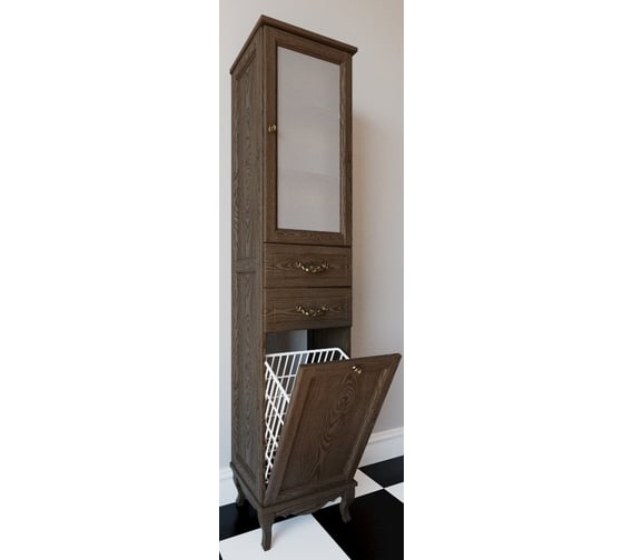 Колонна ValenHouse ЭЛЛИНА-400R кальяри, корзина, ясень ручки бронза E40_ККRКБ