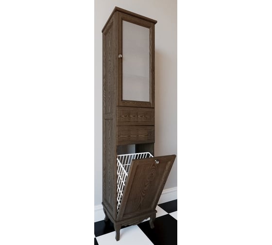 Колонна ValenHouse ЭЛЛИНА-400R кальяри, корзина, ясень, ручки хром E40_ККRКХ