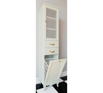 Колонна ValenHouse ЭЛЛИНА-400R слоновая кость, корзина, ясень ручки золото E40_КСRКЗ