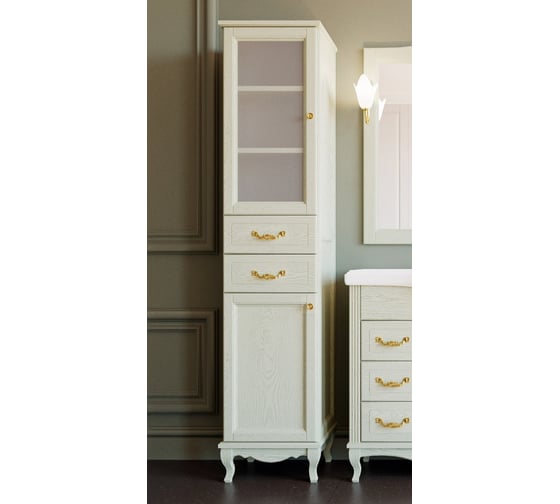 Колонна ValenHouse ЭЛЛИНА-400L слоновая кость, ясень ручки золото E40_КСLЗ 1