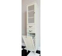 Колонна ValenHouse ЭЛЛИНА-400L слоновая кость, корзина, ясень ручки бронза E40_КСLКБ