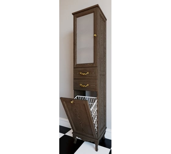 Колонна ValenHouse ЭЛЛИНА-400L кальяри, корзина, ясень ручки золото E40_ККLКЗ