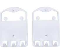 Полка для ванной комнаты Comfort Life Грация угловая, 1-х ярусная, белая 1/12 ЕК-512-01