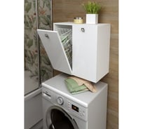 Шкаф SANTREK HOME 2 корзины, белый глянец, 590х557х300 мм 322169