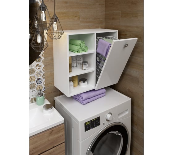 Шкаф SANTREK ШК HOME 3 ниши, белый глянец, правый, 590х557х300 мм 322167