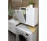 Шкаф SANTREK ШК HOME 1 дверь, 1 корзина, белый глянец, правый, 590х557х300 мм 322166 1