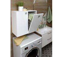 Шкаф SANTREK ШК HOME 1 дверь, 1 корзина, белый глянец, левый, 590х557х300 мм 322165