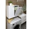 Шкаф SANTREK ШК HOME 1 дверь, 1 корзина, белый глянец, левый, 590х557х300 мм 322165 1