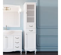 Колонна ValenHouse ЭЛЛИНА-400R, белый, ясень, ручки хром, E40_КБRХ