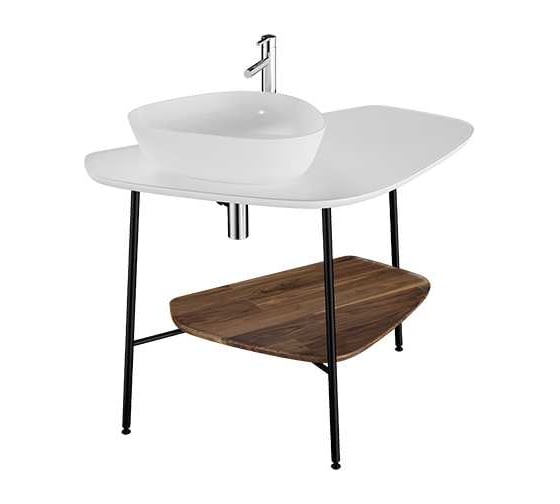Столешница VitrA PlurAl 100 см, матовый белый, левосторонняя 62571