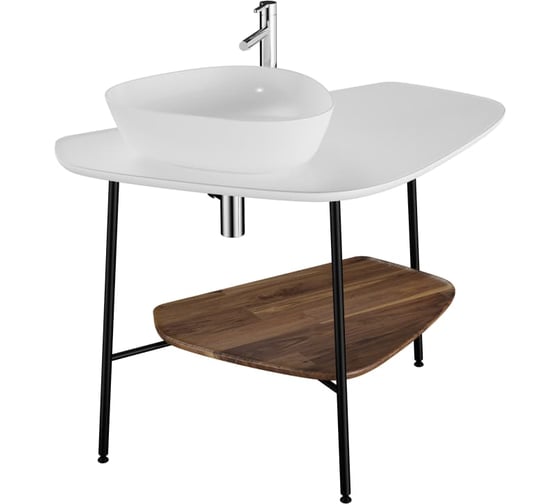 Столешница VitrA PlurAl 100 см, матовый белый, левосторонняя 62571