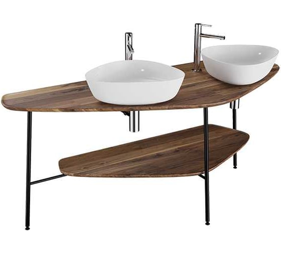 Столешница VitrA PlurAl 160 см, двойная, темный дуб 64043