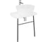 Столешница VitrA PlurAl 70 см, пристенная, низкая, матовый белый 62561 1
