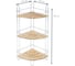 Трехъярусная полка Рыжий кот BAMBOO-05 угловая 195x195x485 см 101247 2