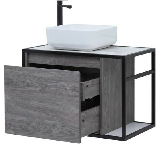 Тумба Aquanet Nova Lite LOFT 75 L цвет дуб рошелье 00261654