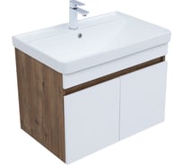 Тумба Aquanet Оптима 70 цв. дуб рустикальный/белый сатин (344792) 00344792