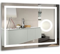 Зеркало Azario Оптима 915x685, LED-подсветка, сенсорный выключатель, увеличительное зеркало ФР-00001375 59234