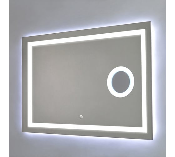 Зеркало Azario Оптима 915x685, LED-подсветка, сенсорный выключатель, увеличительное зеркало ФР-00001375 59234