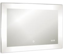Зеркало Azario Норма-6 800x600, часы, сенсорный выключатель, подогрев, радио ФР-00001044 65018
