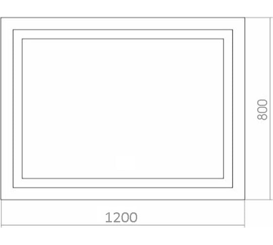 Зеркало Azario Ливия 1200x800, датчик на движение LED-00002270 61336