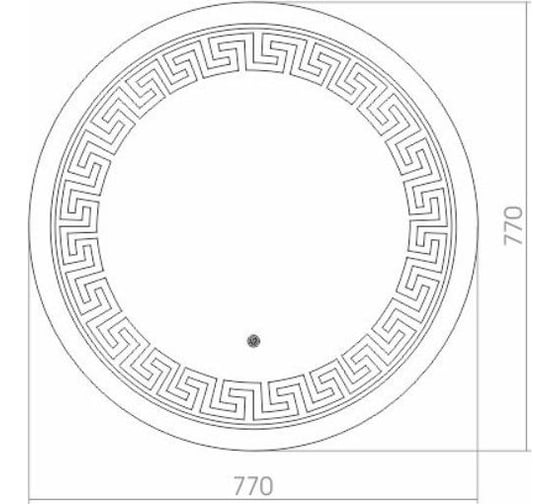 Зеркало Azario Меандр D770, сенсорный выключатель ФР-00000961 65335