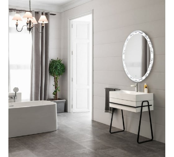 Зеркало Azario Нанси 570x770, LED-подсветка, сенсорный выключатель ФР-00000935 59562