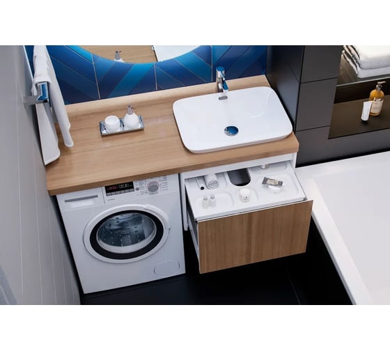 Столешница Velvex Klaufs 120х61 тумба справа, Invisible Line, шатанэ StKLA.120.61.TP.IL-617