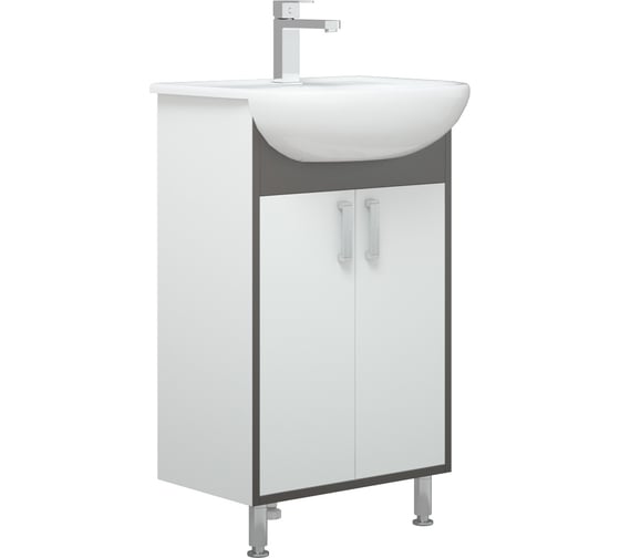 Тумба orozo "Спектр 50 М", серая, Уют 50, Элегия 50, Эрика 55 CSD-00001290