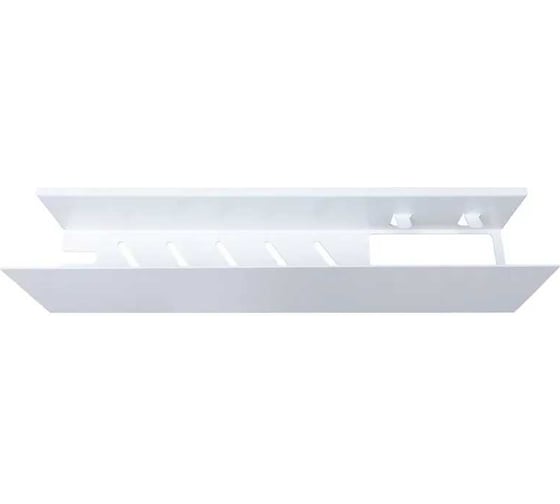 Полка Aquanet Магнум Н 500x120x100, с крючками, белый матовый 341539 00341539
