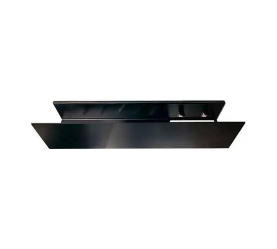 Полка Aquanet Магнум Н 500x120x100, с крючками, черный матовый, 341533 00341533
