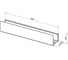 Полка Aquanet Магнум Н 600x120x100, черный матовый 341532 00341532 4