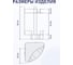 Полка для ванной комнаты FORA двойная "BALCONY" FOR-DIM102 5
