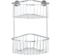 Полка угловая 2-уровневая WENKO Power-Loc Bovino большая 22744100