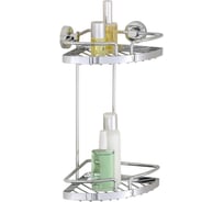 Полка угловая 2-уровневая WENKO Power-Loc Sion малая 17828100