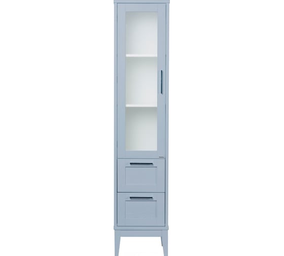 Колонна ValenHouse ЭЙВОРИ-400L, ясень, серая, ручки хром AV40_КCL
