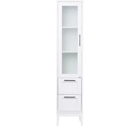 Колонна ValenHouse ЭЙВОРИ-400L, ясень, белая, ручки хром AV40_КБL