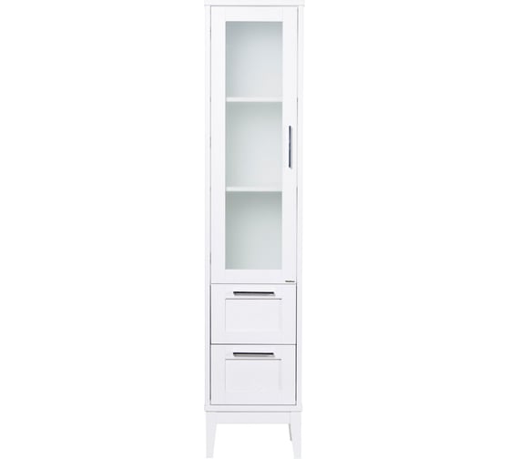 Колонна ValenHouse ЭЙВОРИ-400L, ясень, белая, ручки хром AV40_КБL 1