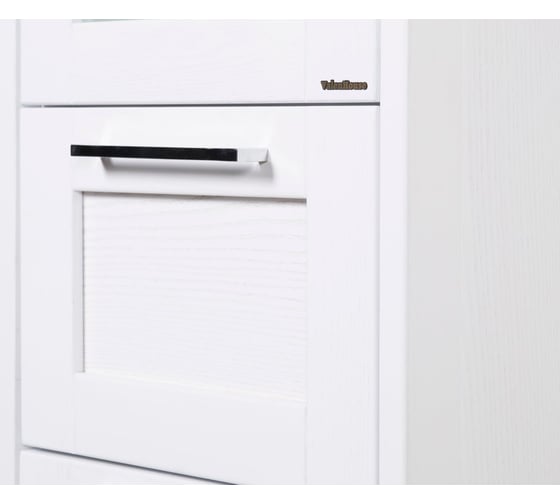 Колонна ValenHouse ЭЙВОРИ-400L, ясень, белая, ручки хром AV40_КБL