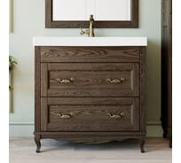 Напольная тумба ValenHouse  ЛИОРА-90, ясень, Кальяри, ручки бронза L90_ТКБ