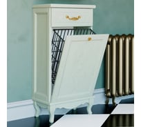 Комод ValenHouse Лиора-40 корзина, слоновая кость, ясень, ручки золото L40_KDСЗ