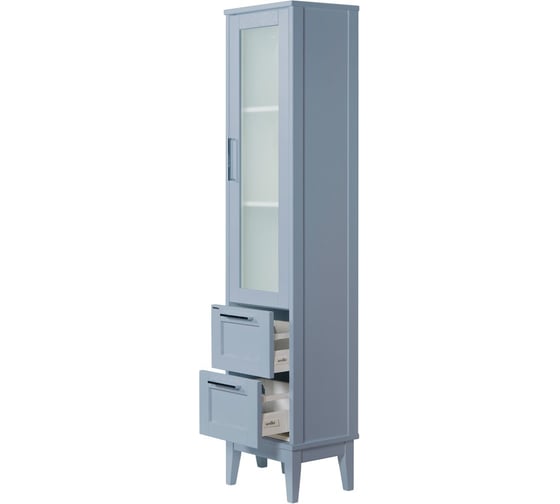 Колонна ValenHouse ЭЙВОРИ-400R, ясень, серая, ручки хром AV40_КCR