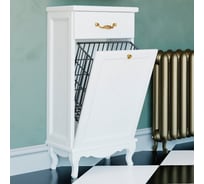 Комод ValenHouse Лиора-40 корзина, белый, ясень, ручки золото L40_KDБЗ