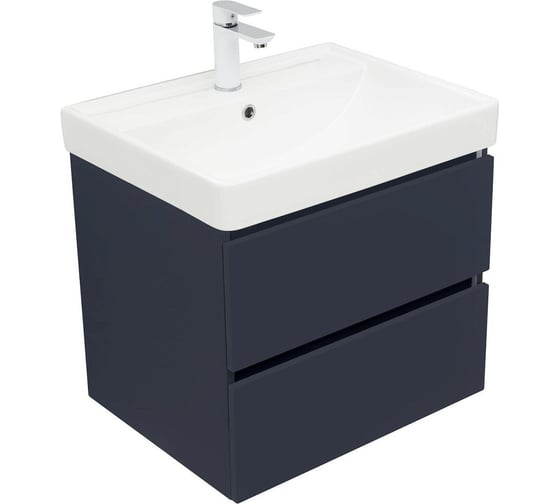 Тумба Aquanet Вега 2.0 60 2 ящика, цв.маренго (337947) 00337947 1