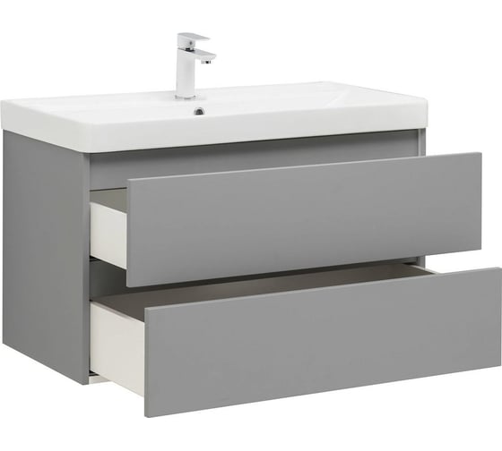 Тумба Aquanet Вега 2.0 90 2 ящика, цв.мисти грин (337962) 00337962