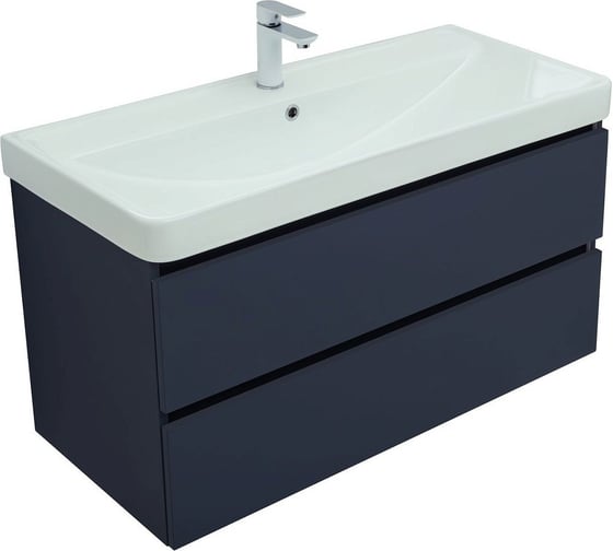 Тумба Aquanet Вега 2.0 100 2 ящика, цв.маренго (337945) 00337945