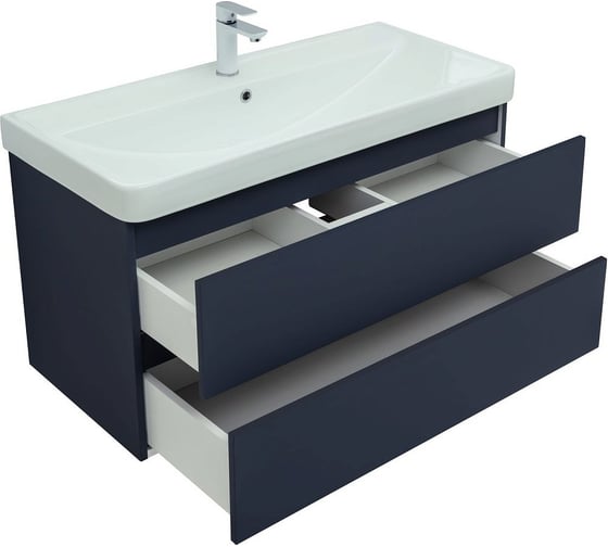 Тумба Aquanet Вега 2.0 100 2 ящика, цв.маренго (337945) 00337945