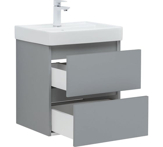Тумба Aquanet Вега 2.0 50 2 ящика, цв.мисти грин (337958) 00337958