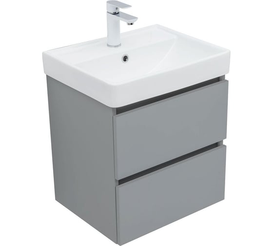 Тумба Aquanet Вега 2.0 50 2 ящика, цв.мисти грин (337958) 00337958 1